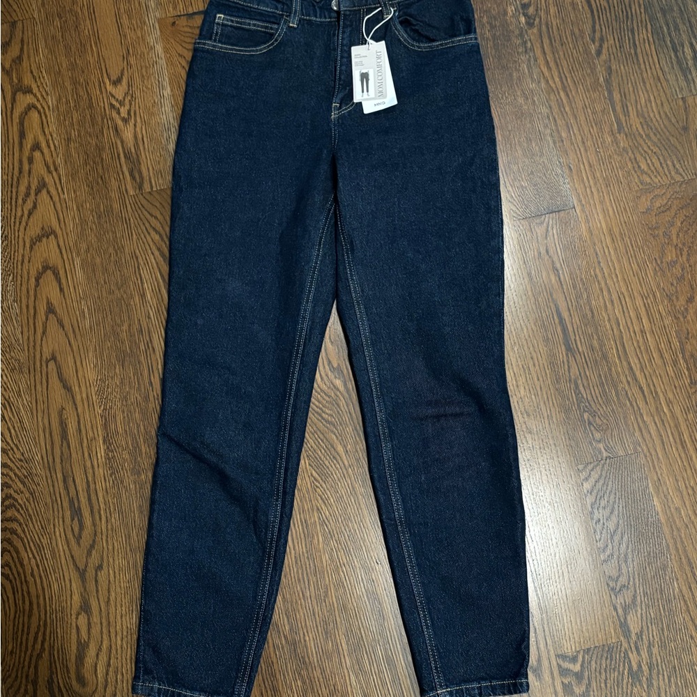 Mango Dark Blue Ankle Jeans